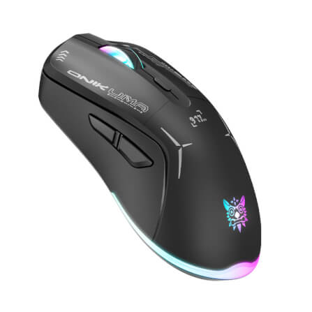เมาส์เกมมิ่ง ONIKUMA OKAMI WIRELESS DUAL-MODE GAMING MOUSE เชื่อมต่อได้ 2 โหมด - สีดำ_3